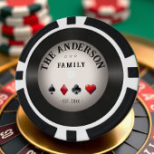Retro Vinyl Record Casino Familie Bruiloft Poker Chips