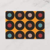 Retro  Vinyl Record DJ Deejay Musician Visitekaartje (Voorkant)