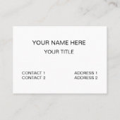 Retro  Vinyl Record DJ Deejay Musician Visitekaartje (Achterkant)