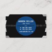 Retro Vinyl Record DJ Muzikant Artiest Visitekaartje (Voorkant)