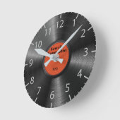 Retro Vinyl Record favoriete band muzikanten Ronde Klok (Hoek)