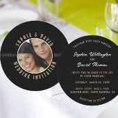 Retro Vinyl Record FOTO bruiloft Kaart