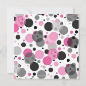 Retro Vinyl Record l Modern Chic Girl Baby shower Kaart (Achterkant)