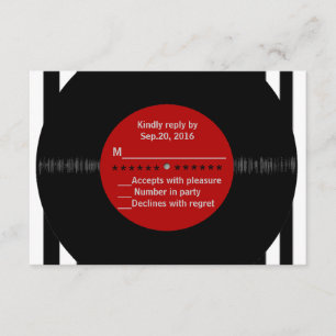 Retro Vinyl Record l Modern RSVP