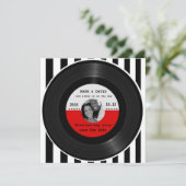 Retro Vinyl Record l Modern Save-the-Date Save The Date (Staand voorkant)