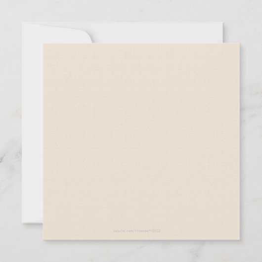 Retro Vinyl Record l Modern Weddenschap Kaart (Achterkant)