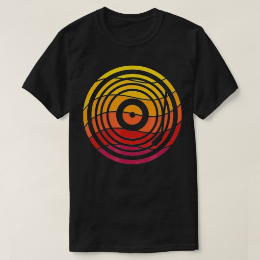 Retro Vinyl Record LP  analoge muziekschijf T-shirt (Design voorkant)