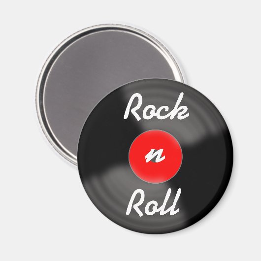 Retro Vinyl Record Magnet Gift (Voorkant / Achterkant)