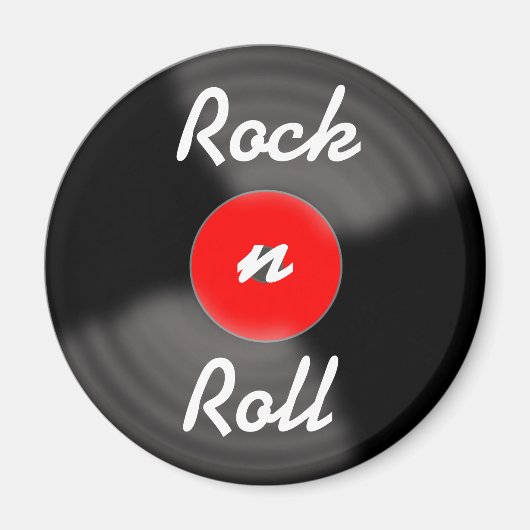 Retro Vinyl Record Magnet Gift (Voorkant)