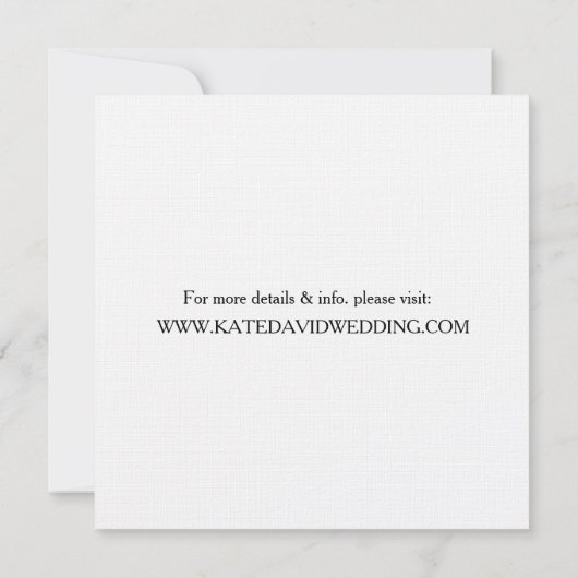 Retro Vinyl Record Modern Chic Wedding Invites Kaart (Achterkant)