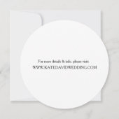 Retro Vinyl Record Modern Wedding Invites Kaart (Achterkant)