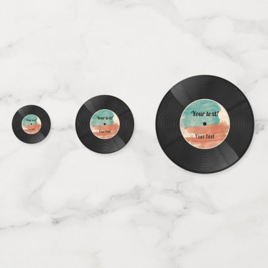 Retro Vinyl Record Music Album Confetti (Voorkanten)