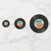 Retro Vinyl Record Music Album Confetti (Achterkanten)