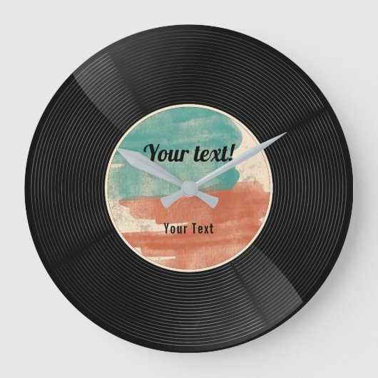 Retro Vinyl Record Music Album Grote Klok (Voorkant)