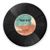 Retro Vinyl Record Music Album Keramische Knop (Voorkant)