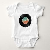 Retro Vinyl Record Music Album Romper (Voorkant)