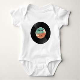 Retro Vinyl Record Music Album Romper