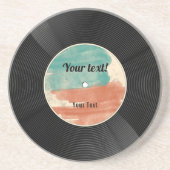 Retro Vinyl Record Music Album Zandsteen Onderzetter (Voorkant)