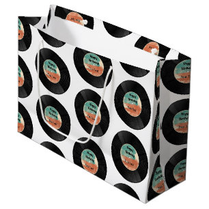 Retro Vinyl Record Music Birthday Party Groot Cadeauzakje