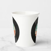 Retro Vinyl Record Music Birthday Party Papieren Bekers (Links)