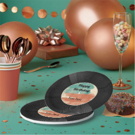 Retro Vinyl Record Music Birthday Party Papieren Bordje
