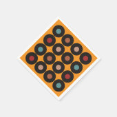 Retro Vinyl Record Music Birthday Party Servet (Hoek)