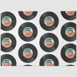 Retro Vinyl Record Music Birthday Party Tissuepapier