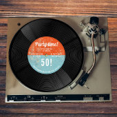  Retro Vinyl Record Muziek Verjaardag Kaart