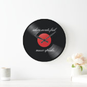 Retro Vinyl Record muziekthema Grote Klok (Huis)