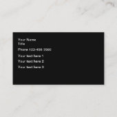 Retro Vinyl Record muziekthema Visitekaartje (Achterkant)