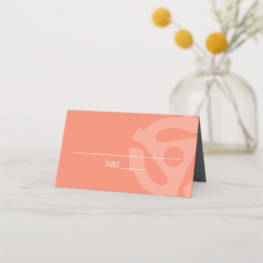 Retro Vinyl Record Plaats Kaart Plaatskaartje (Voorkant)