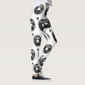 Retro Vinyl Record Platenspeler Leggings (Rechts)