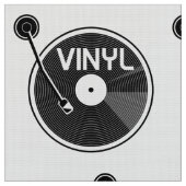Retro Vinyl Record Platenspeler Stof (Close Up)