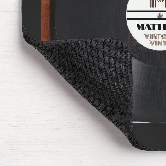 Retro Vinyl Record Player Muismat (Hoek)