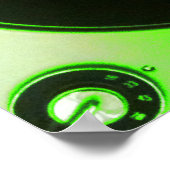  Retro Vinyl Record Player Poster (Hoek)