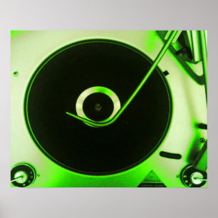  Retro Vinyl Record Player Poster