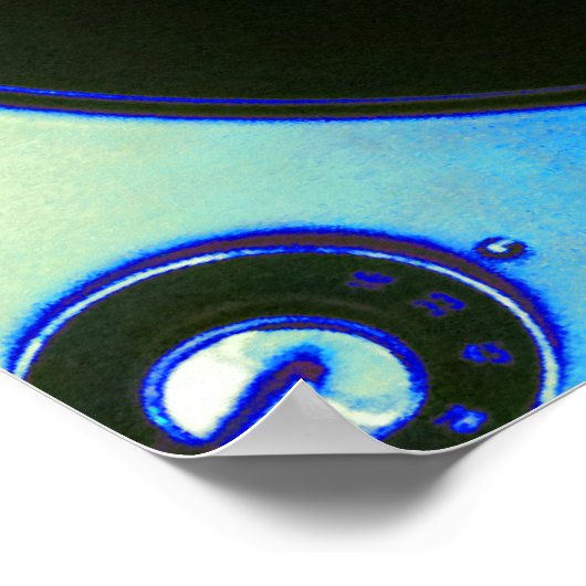  Retro Vinyl Record Player Poster (Hoek)