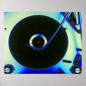 Retro Vinyl Record Player Poster (Voorkant)