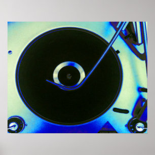  Retro Vinyl Record Player Poster