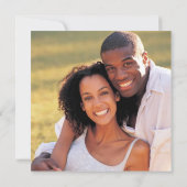 Retro Vinyl Record Player slaat de datum op Kaart (Achterkant)