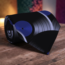 Retro Vinyl Record Pop Culture Necktie Necktie Tie Stropdas