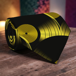 Retro Vinyl Record Pop Culture Necktie Necktie Tie Stropdas