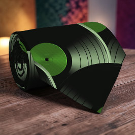 Retro Vinyl Record Pop Culture Necktie Necktie Tie Stropdas