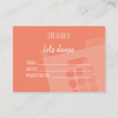 Retro Vinyl Record RSVP Informatiekaartje (Achterkant)