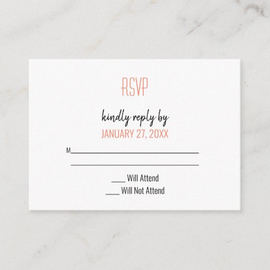 Retro Vinyl Record RSVP Informatiekaartje (Voorkant)