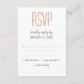 Retro Vinyl Record RSVP Informatiekaartje (Voorkant)