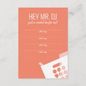 Retro Vinyl Record RSVP Informatiekaartje (Achterkant)