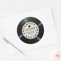 Retro Vinyl Record Tan Afstuderen