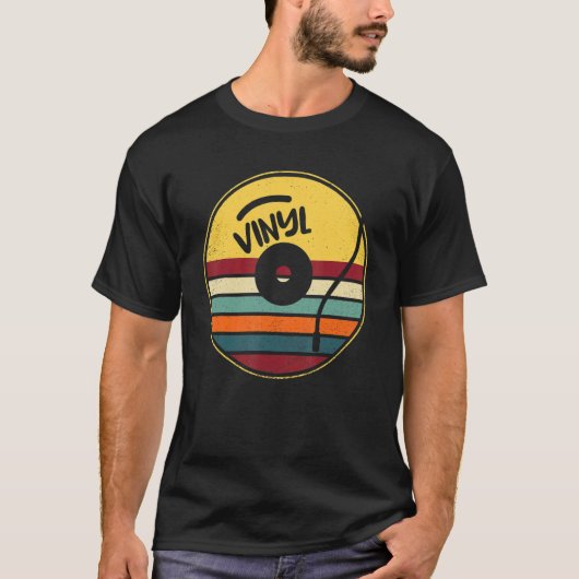 Retro Vinyl Record  Vinyls LP Record T-shirt (Voorkant)