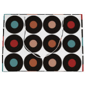 Retro Vinyl Records 60s Muziek Verjaardagsfeest Groot Cadeauzakje (Voorkant)